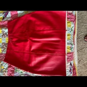 Express leather skirt